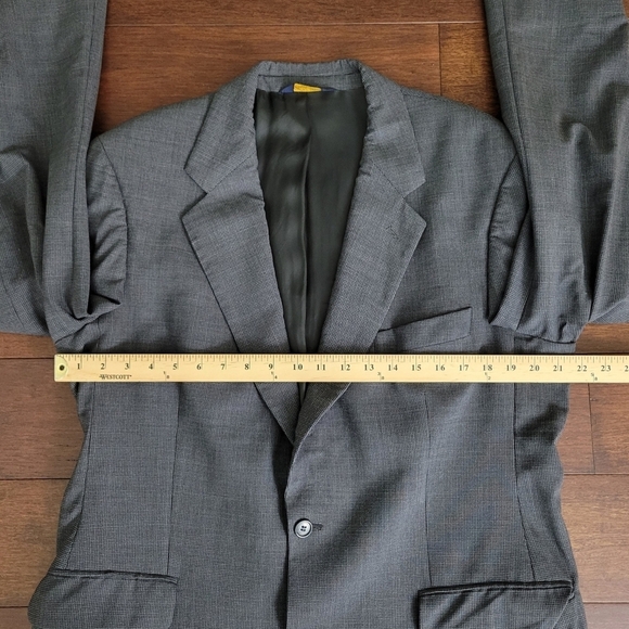 Brooks Brothers Brooksease Gray Wool 2-Button Blazer Suit Jacket Men's Size 42R - Picture 5 of 7